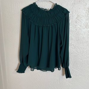 Dark green blouse